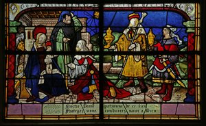 Window depicting the Adoration of the Magi by French School